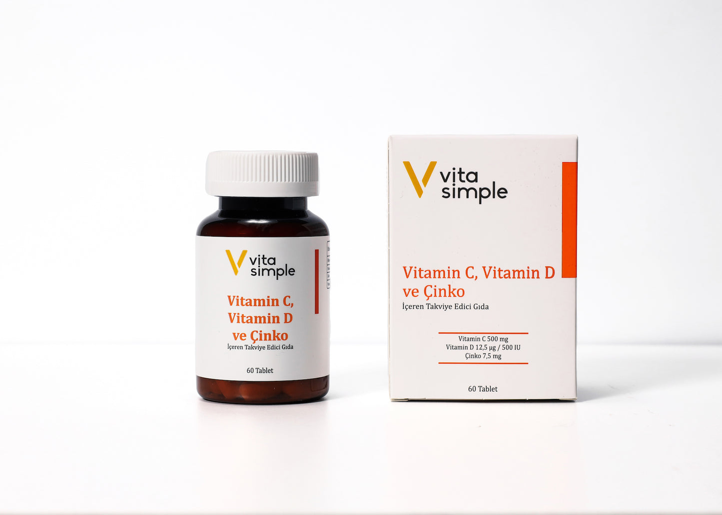 Vitamin C , D ve Çinko İçeren Takviye Edici Gıda