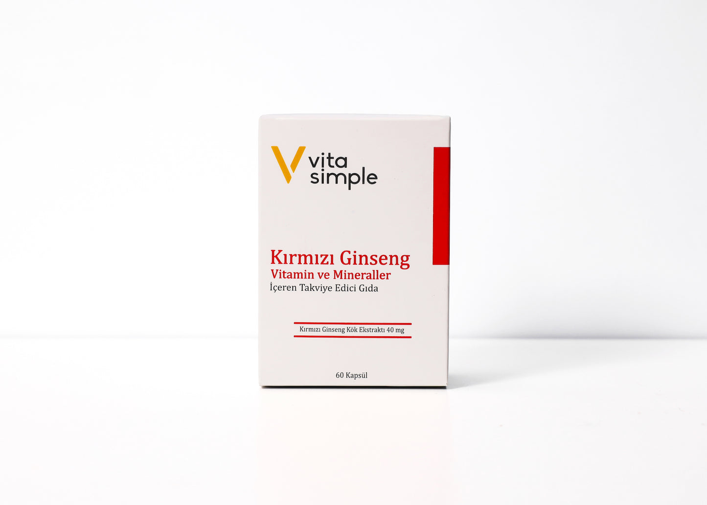 Kırmızı Ginseng , Vitamin ve Mineraller İçeren Takviye Edici Gıda